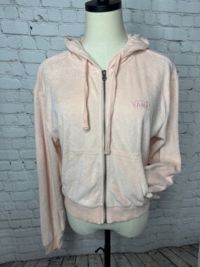 Vans Terry Cloth Full Zip Hoody Size Small S